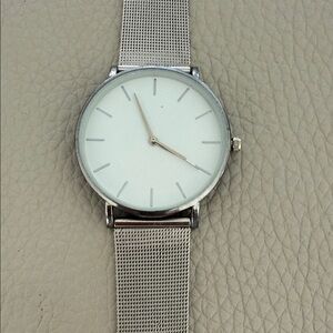 Silver Mesh Strap Watch
